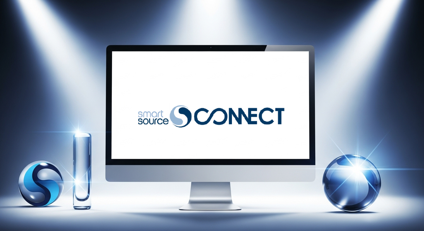 SS Connect e-commerce portal on a laptop